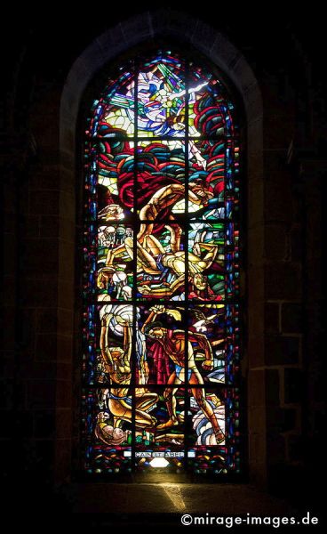 Cain et Abel
Cathedrale Notre-Dame de Lausanne
Schlüsselwörter: Bibel, Kirche, Religion, Fenster, farbig, Mörder, Bildnis, Gott, Bluttat, Brudermord, Hirte, Bauer, Legende, Geschichte, 