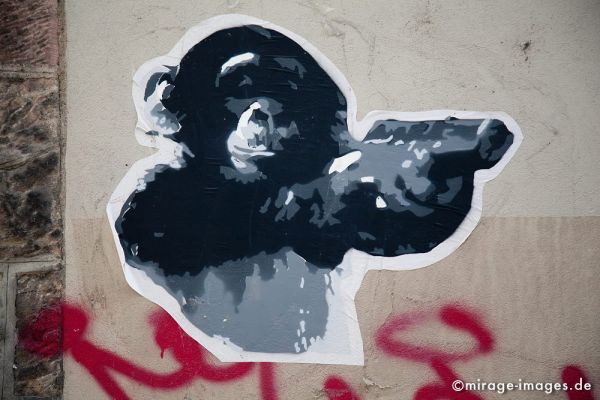 Guerrilla Ape
Schlüsselwörter: Guerilla, Affe, schwarz, Waffe, Pistole, Kampf, Krieg, Ã¼berzeichnet, Kunst, Plakat, Humor, Comic, 