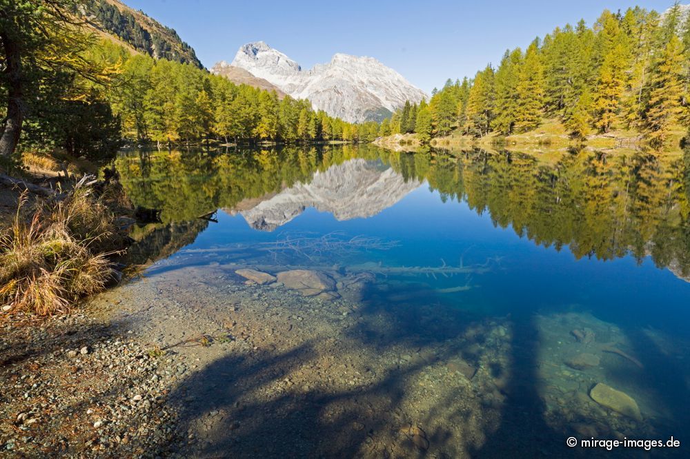 Palpuognasee - Lai da Palpuogna
Albulapass
Schlüsselwörter: See Herbst farbig Spiegelung Reflektion romantisch unberührt lakes1 natürlich malerisch Schönheit Harmonie Frieden friedlich Wasser Stille empfindlich rein sauber glasklar sonnig positiv Gleichgewicht Farben Ufer Postkarte