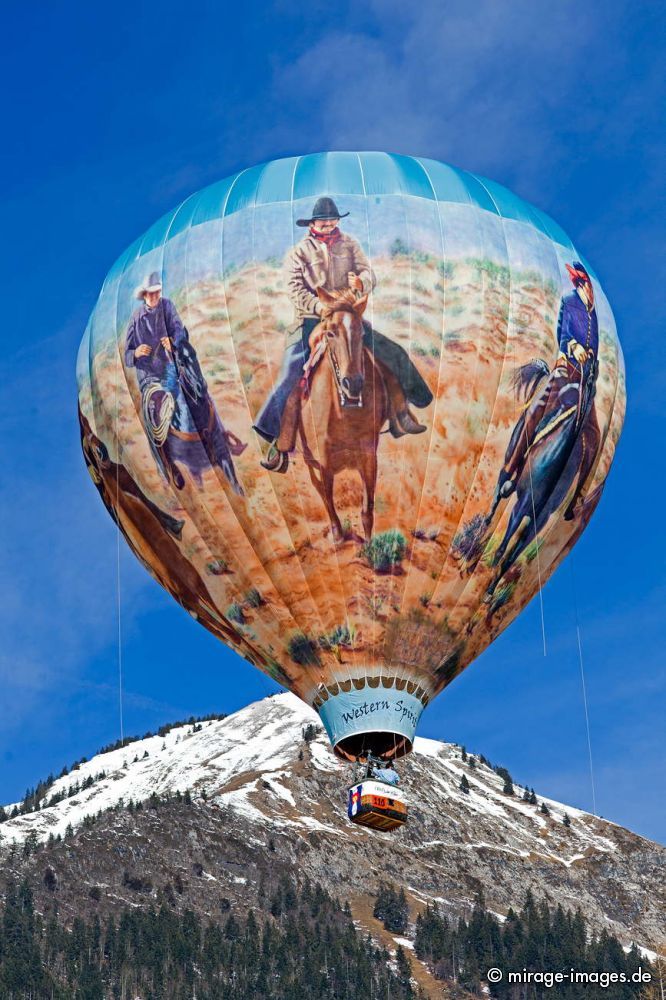 35. international Balloon Festival - Hot air balloon of Jon Seay (USA) Western Spirit
Château-d’Œx
