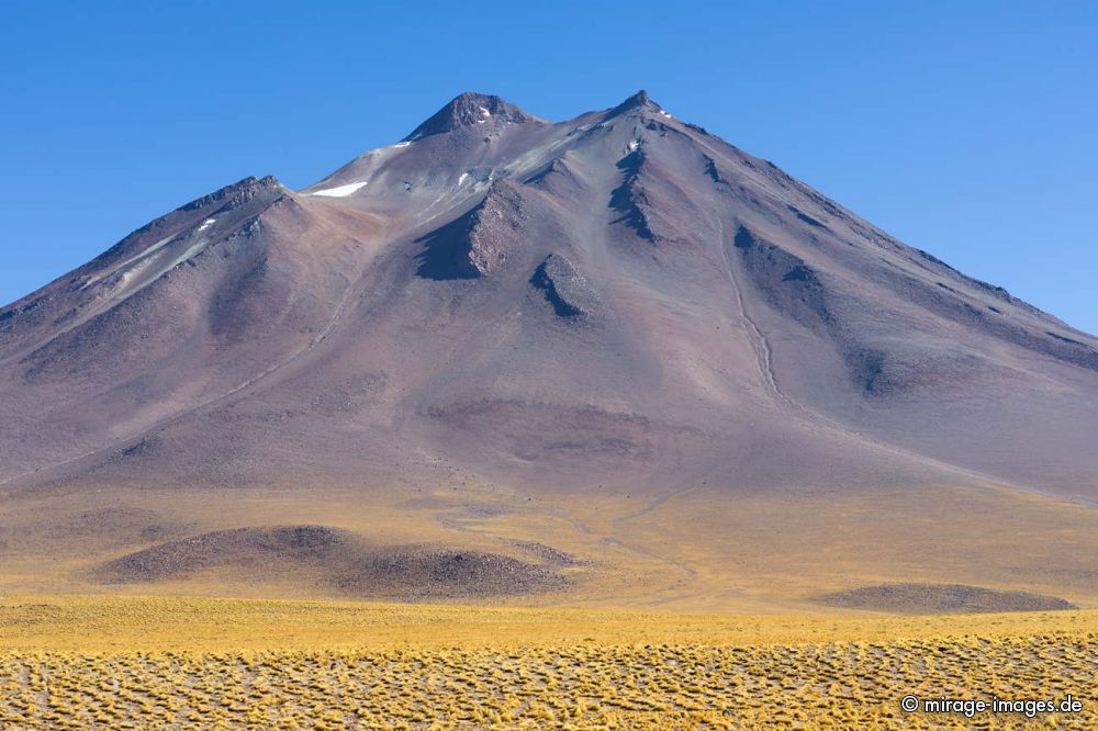 Vulcano Cerro Miiques
San Pedro de Atacama
Schlüsselwörter: spärlich Vegetation Landschaft Ichu Gras frei wild Vulkan Wüste malerisch Geologie karg Schönheit malerisch Naturschönheit Wüste Ruhe Einsamkeit Leere Stille menschenleer Naturschutz geschützt Sonne kalt hoch Weite erhaben entlegen sauber rein Natur